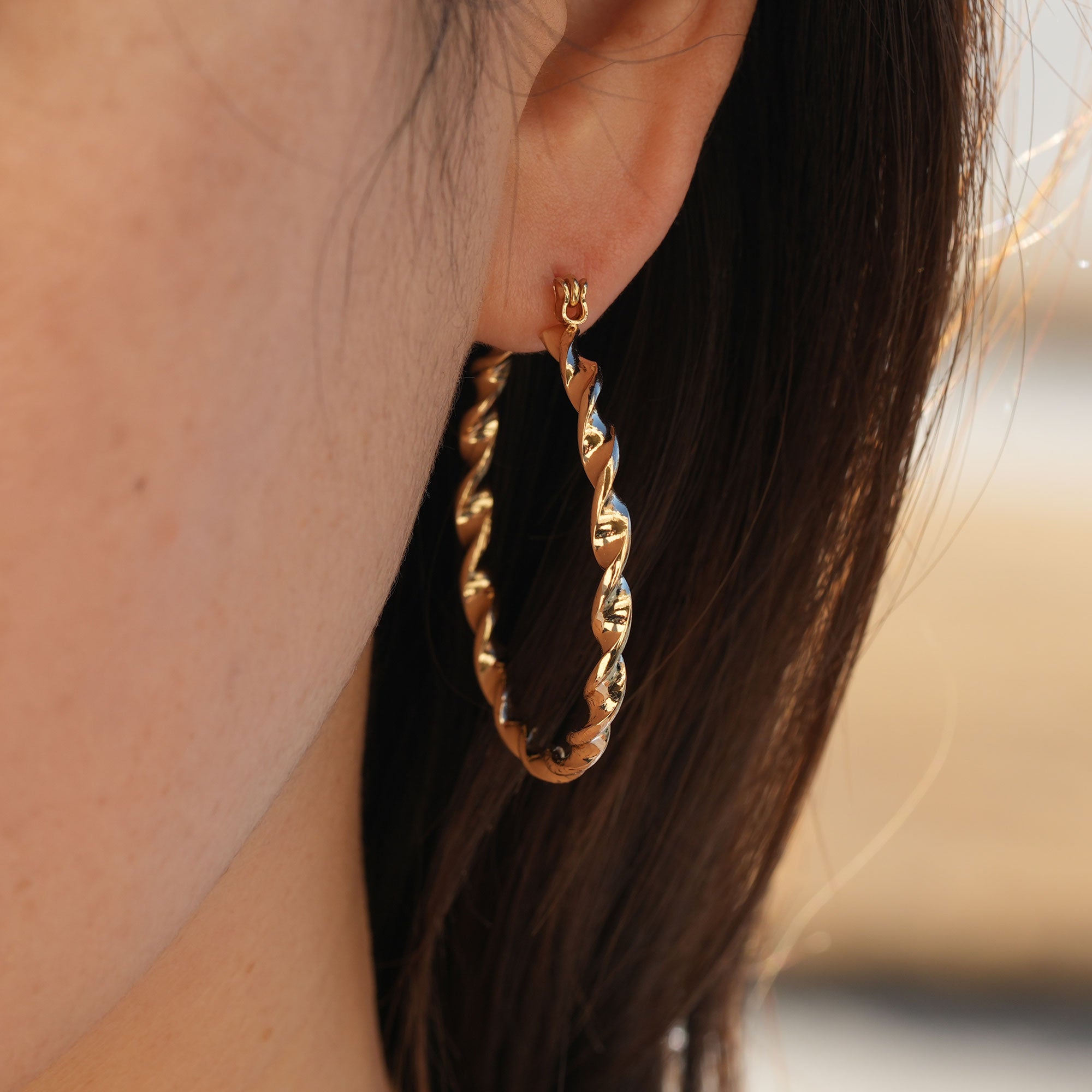 The Twisted Hoop Earring