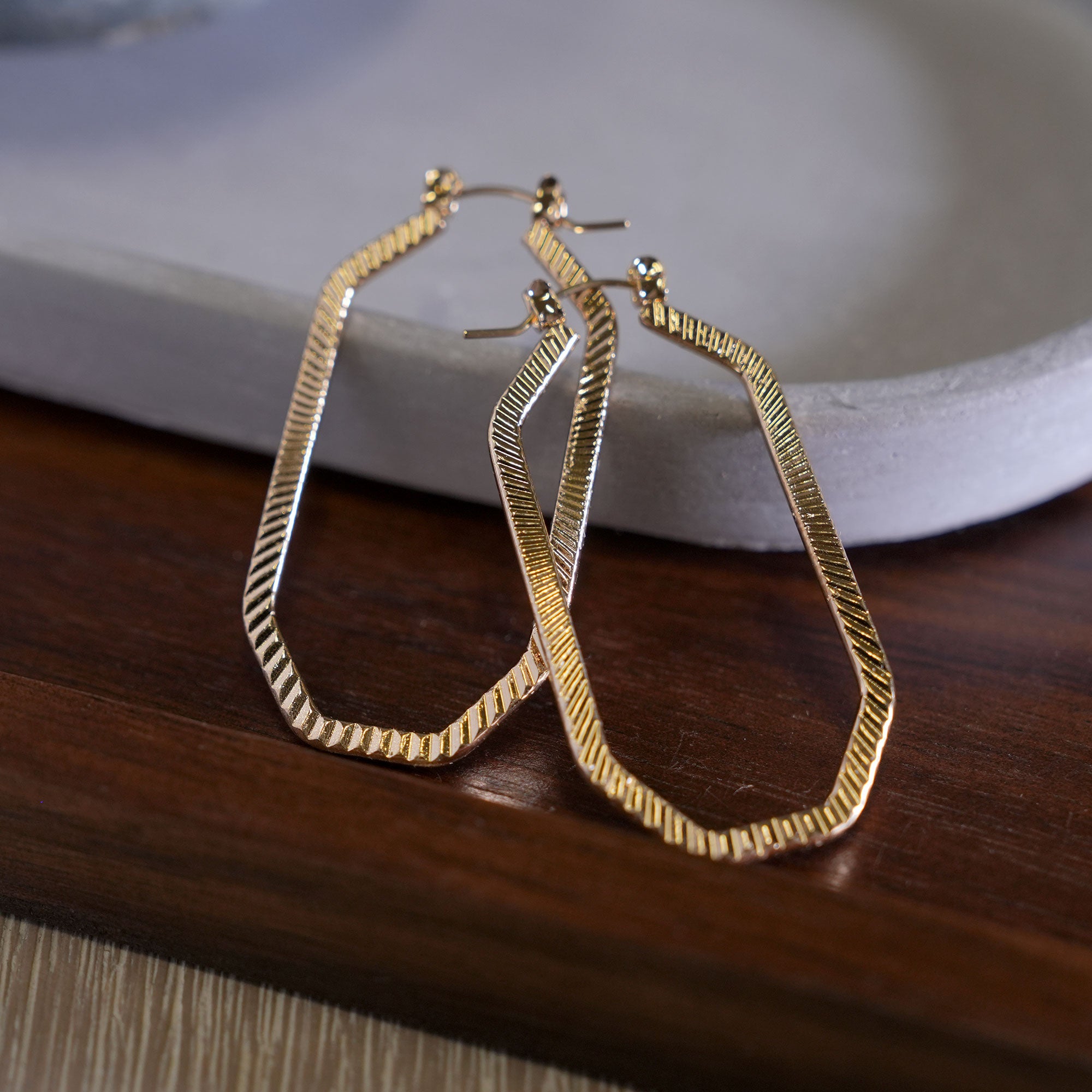 The Geometric Hoop Earring