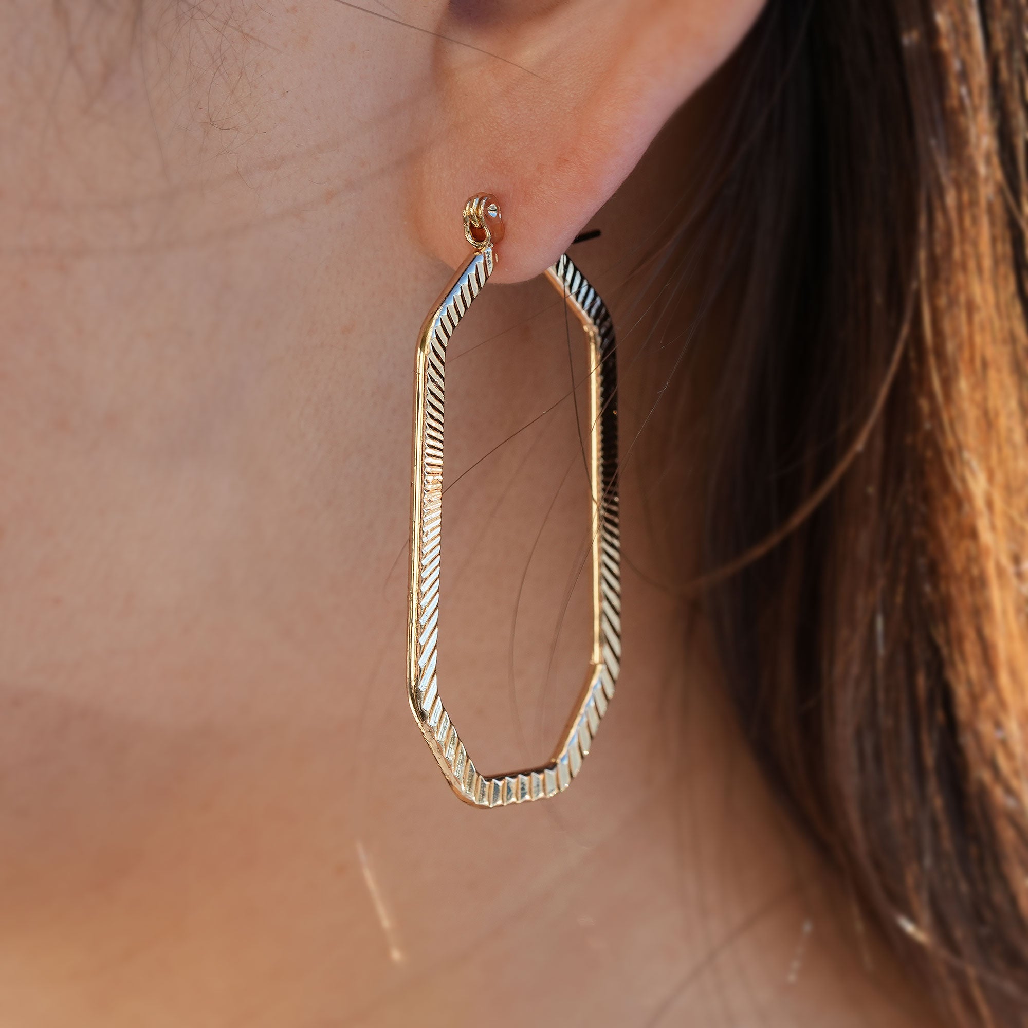 The Geometric Hoop Earring