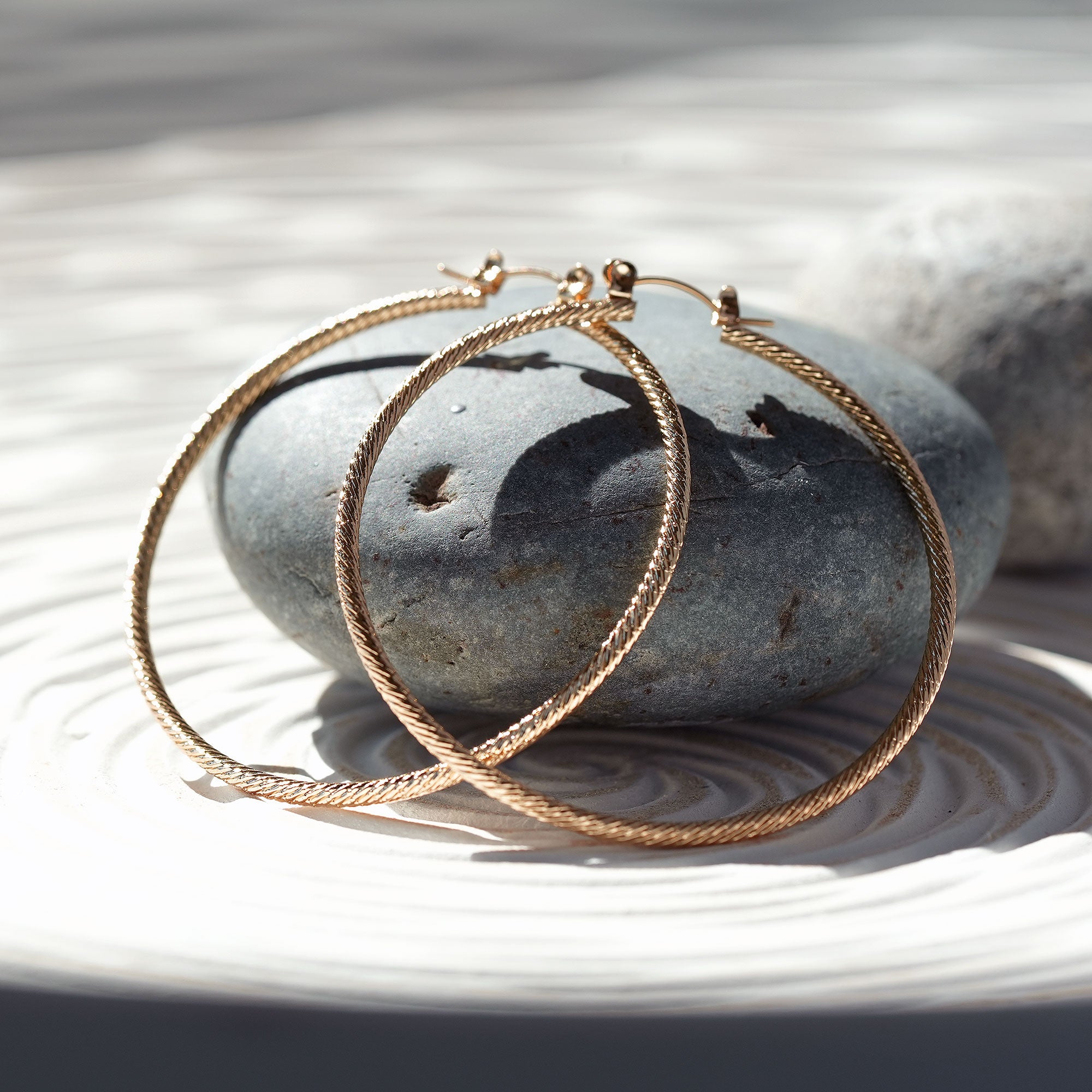 The Textured Hoop Earring