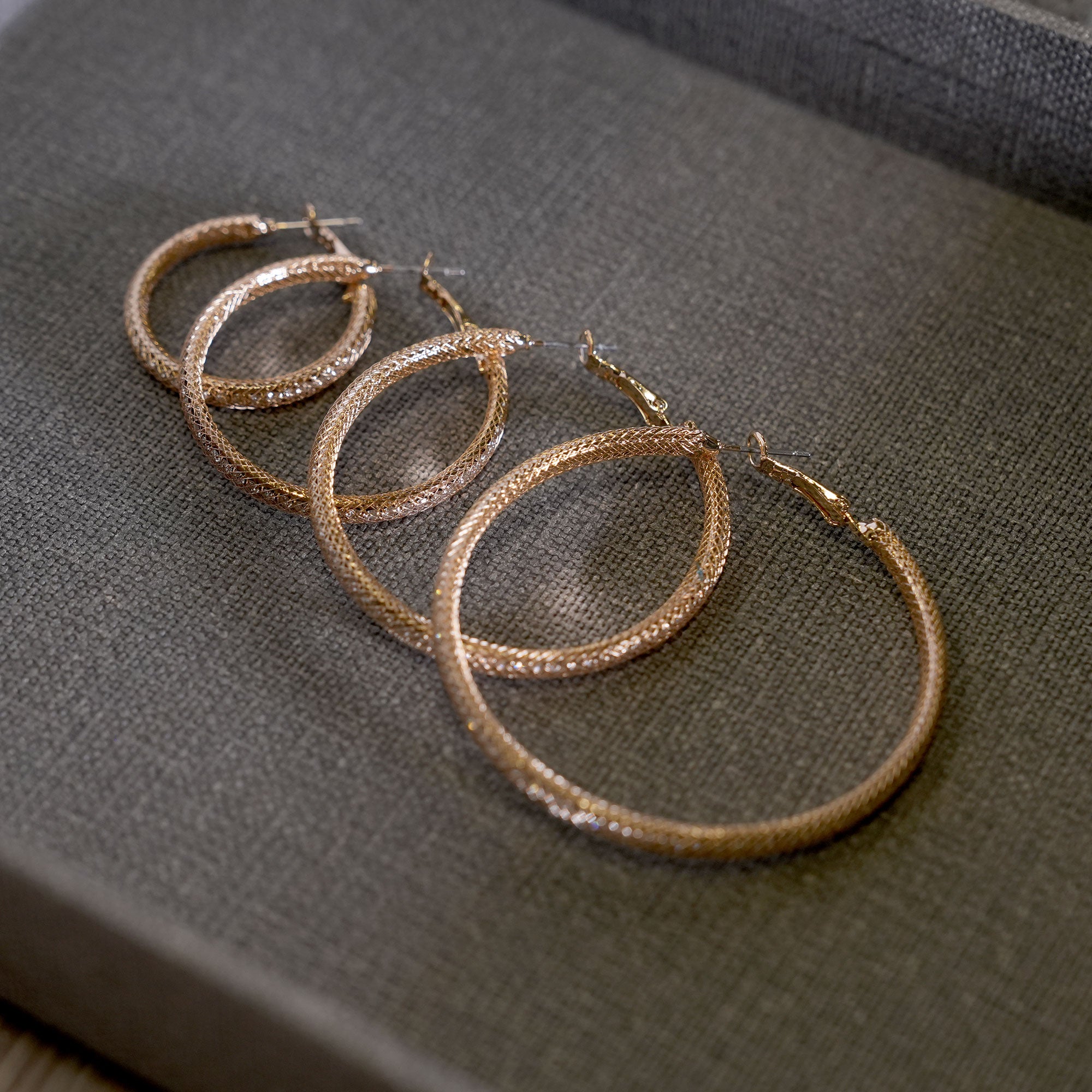 The Lattice Hoop Earring